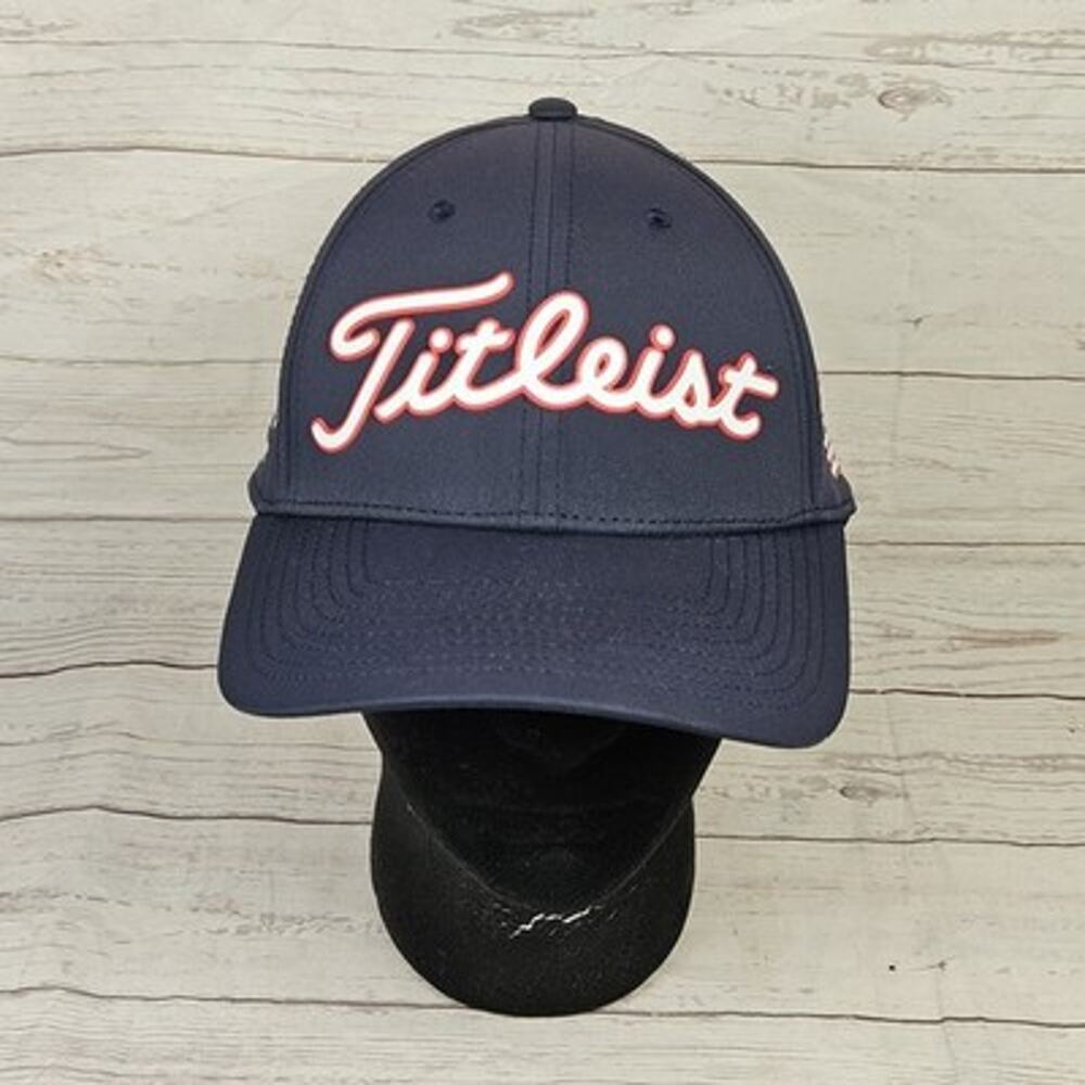 Titleist Tour Performance USA Flag Strapback Blue Golf Hat *Custom Embroidery